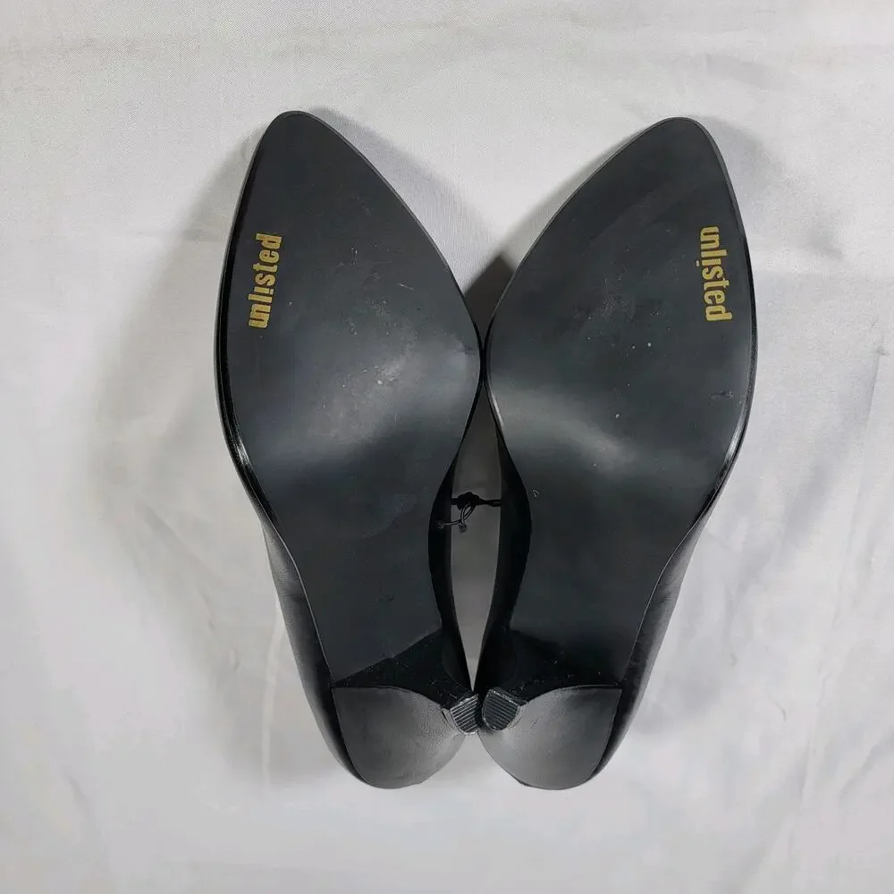 New High Heel Black Pumps Unlisted By Kenneth Cole Women's Size 9 Classic Dress